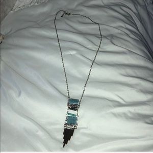 Long Blue/Silver Necklace